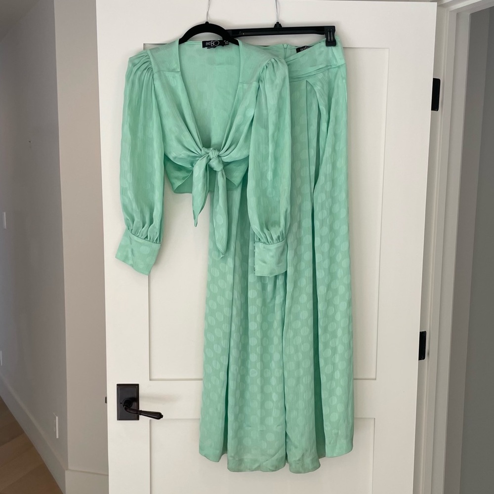 PatBo Sea Foam Polka Dot Set